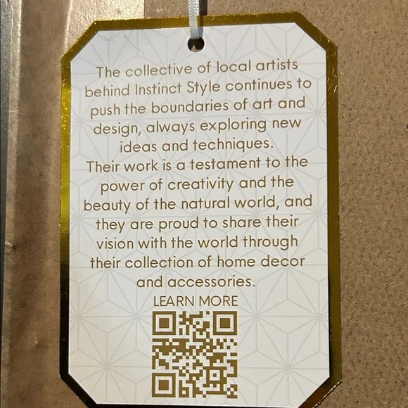 Floral Gold Wall Art with Black Frame by Instinct Style NWT - Picture 9 of 10